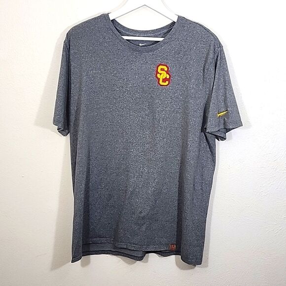 Nike University of Southern California marled grey tee-shirt size XL - Picture 1 of 9